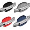 Car Exterior Handle Protection Stickers 4Pcs Carbon Fiber Scratch Guard Kit
