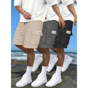 Multi-Pocket Work Shorts Men Summer Comfort Outdoor Leisure Sport Beach Hip Hop Elastic