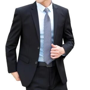 Professional Suit Men Italian Style Blazer Pants Slim Solid Wedding Groom Best Man