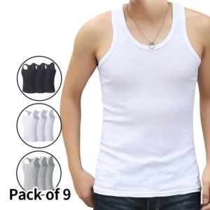 Men’s Loose Fit Athletic Tank Top Solid Color Breathable Fitness Running Sleeveless Shirt