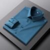 Men's Solid Color Long Sleeved Shirt Non Iron Wrinkle Resistant Casual Fashionable