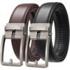 Men's Leather Belt Fashion Automatic Buckle Cowskin Luxury Designer Black Brown