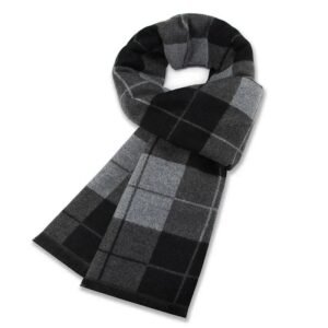 Wool Scarf Man Winter Warm Cashmere Men Plaid Long Pashmina Outdoor Shawl Muffler