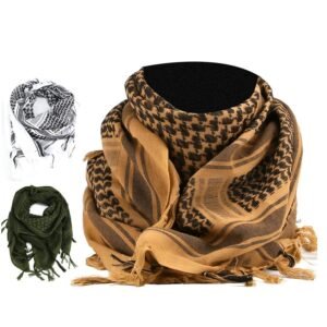 Tactical Keffiyeh Shemagh Arab Scarf Cotton Head Wrap Neck Cover Winter Shawl