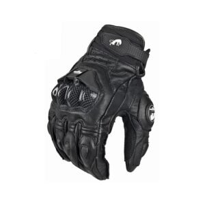 Genuine Leather Motorcycle Gloves Men Moto Riding Racing Protection Guantes Luva
