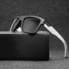 Vintage Luxury Square Sunglasses Polarized UV Protection Sun Glasses