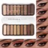 Natural Earth Tone Eyeshadow Palette Desert Rose 9 Color Matte Waterproof Long Lasting Makeup