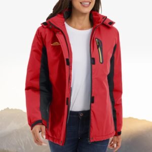 Women’s Heavy Winter Waterproof Jacket Thermal Fleece Windbreaker Ski Hiking Snow Coat