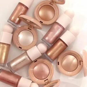 Silky Liquid Highlighter and Blush Natural Glow Luminizer Soft Touch Long Lasting Face Makeup