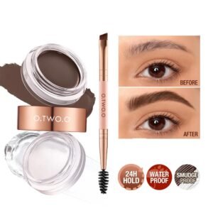 O.TWO.O Brow Pomade Gel Waterproof Long Lasting Eyebrow Cream Tint Enhancer Makeup
