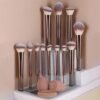 Complete Makeup Brush Set Powder Blush Eyeshadow Brushes with 2 Makeup Sponges and Powder Puff