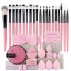 Professional Makeup Brush Set Synthetic Kabuki Foundation Concealer Blending Face Eye Brushes