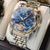 OLEVS Automatic Watch for Men Skeleton Stainless Steel Waterproof Business Mechanical Wristwatch