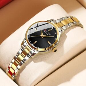 CURREN Ladies Quartz Watch Waterproof Roman Dial Diamond Luxury Fashion Wristwatch for Women