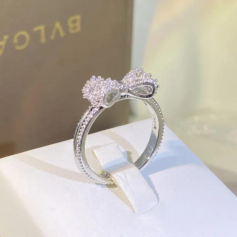 20184-72850a.jpeg Elegant CZ Bow Ring Sterling Silver 925 Women Wedding Statement Fashion Finger Jewelry