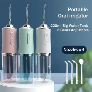 Electric Oral Irrigator 220ml Portable Water Flosser for Daily Dental Hygiene