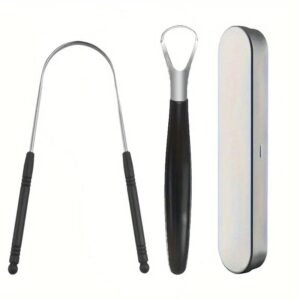 Professional Tongue Scraper Stainless Steel Tongue Cleaning Tool for Oral Care