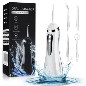 Portable Dental Water Flosser Oral Irrigator for Teeth, Braces and Fresh Breath Care