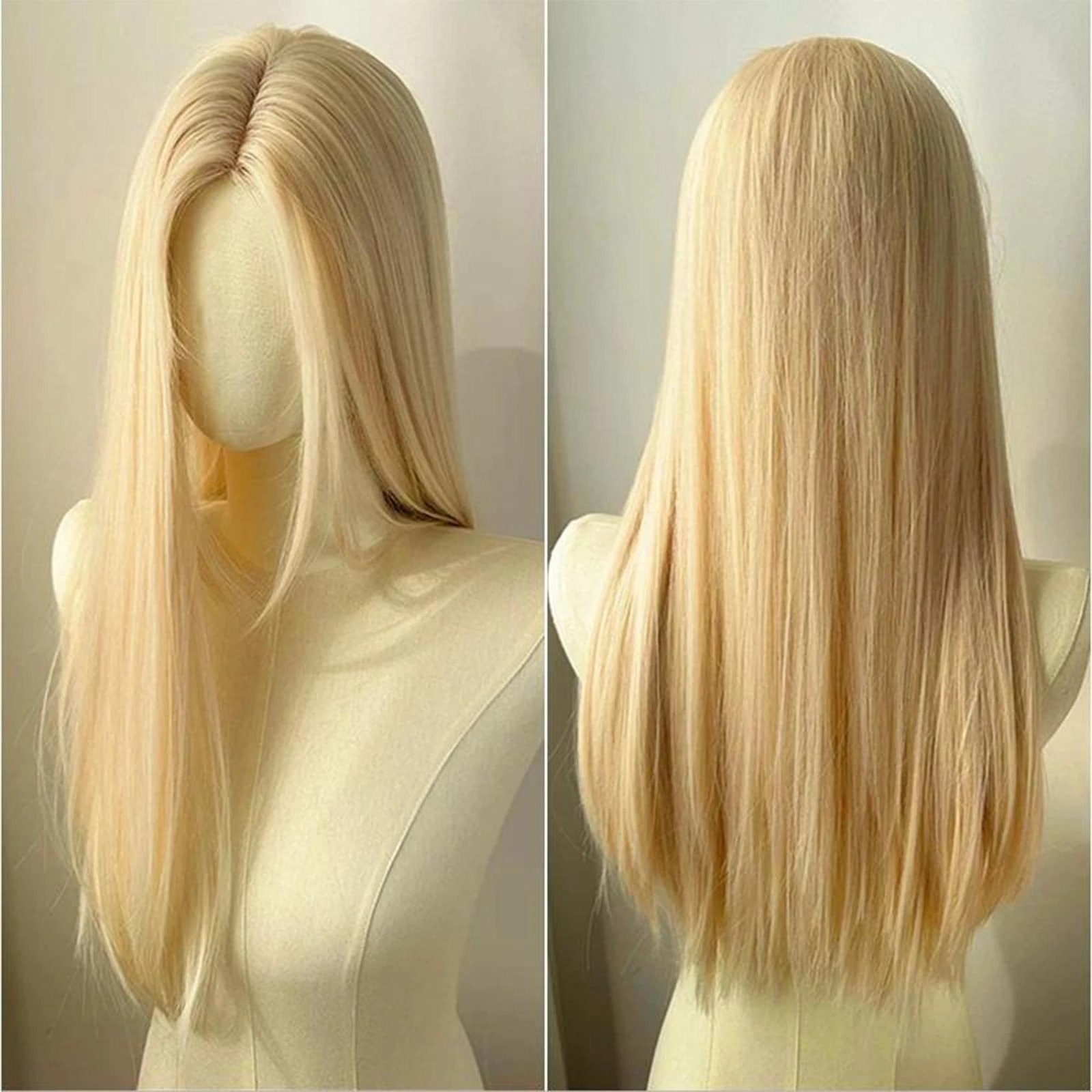 19184-de68bb.jpeg Light Blonde Straight Wig for Women 28 Inch Synthetic Cosplay Wig