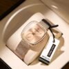 POEDAGAR Elegant Ladies Watch Waterproof Quartz Watch with Mesh Steel Band