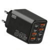 240W GaN Fast Charger 8 Port USB C Wall Charger with EU/US Plug