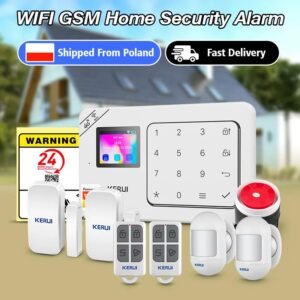 KERUI WiFi GSM Alarm System with PIR Motion Sensor Smart Home Security