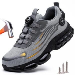 Protective Work Sneakers with Steel Toe Safety Shoes for Men and Women